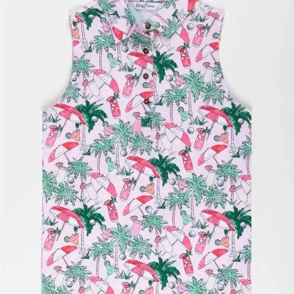 NWT Kenny Flowers, The Masters of Leisure, ladies sleeveless golf polo size L - Picture 3 of 6